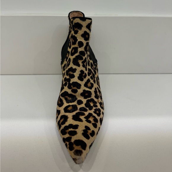 Zara Leopard faux hair ankle boots EU 40 / US 9 - Picture 5 of 8